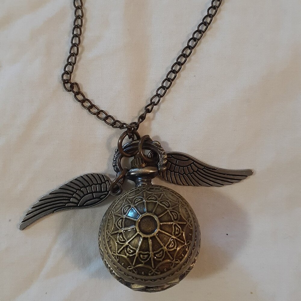 Golden Snitch Style Necklace